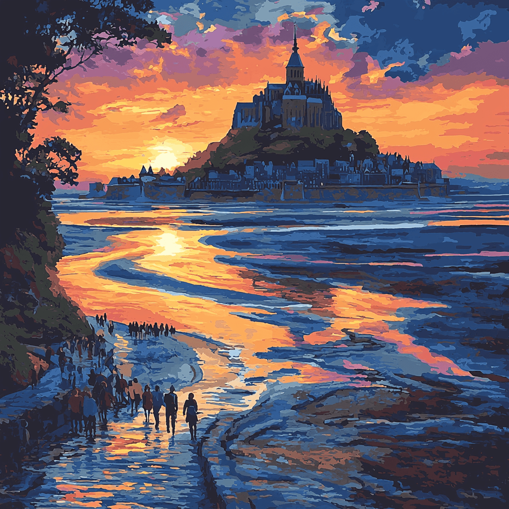 Mont Saint-Michel Paint By Color