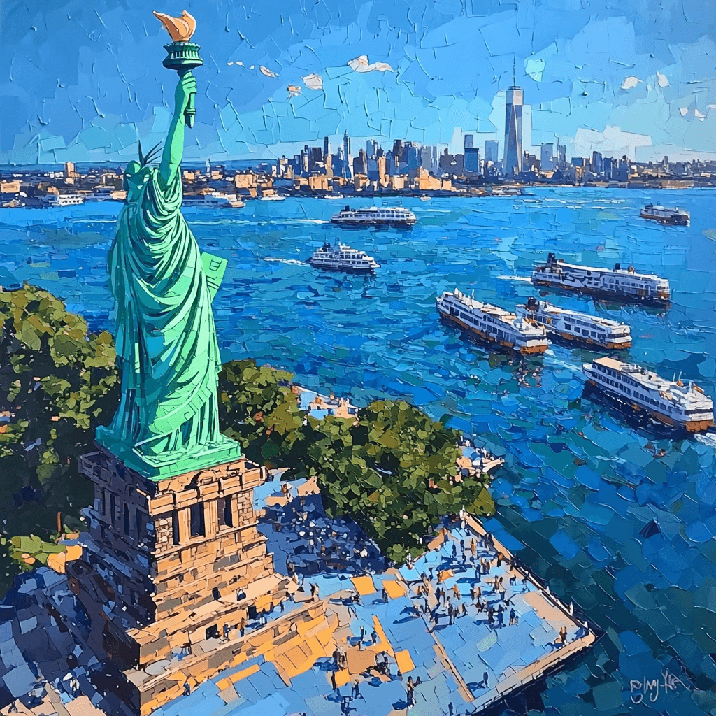 Statue Of Liberty Painting Number Kit