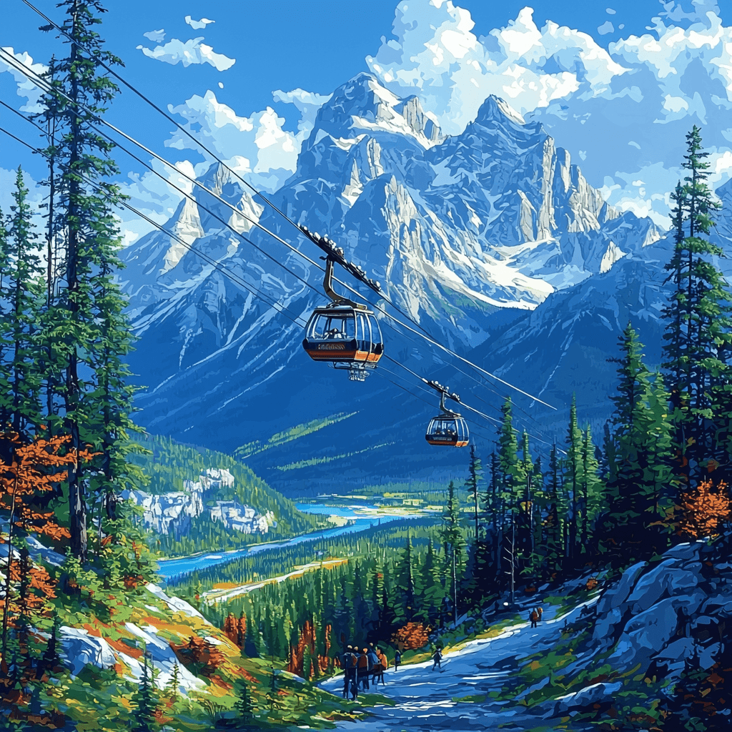 Banff Gondola Numbered Painting Kits