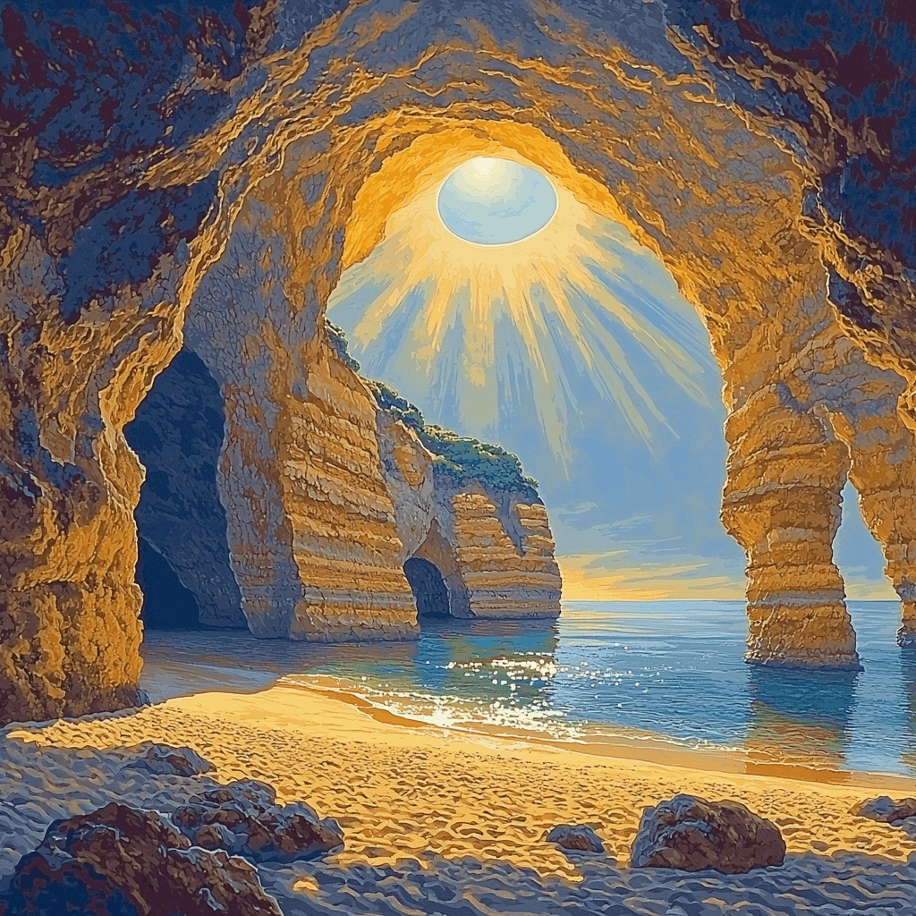 Benagil Sea Cave Painting By Numbers Kit