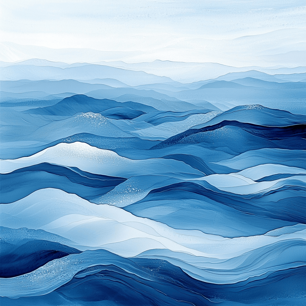 Katsushika Hokusai Inspired Harmonious Waves DIY Paint By Numbers