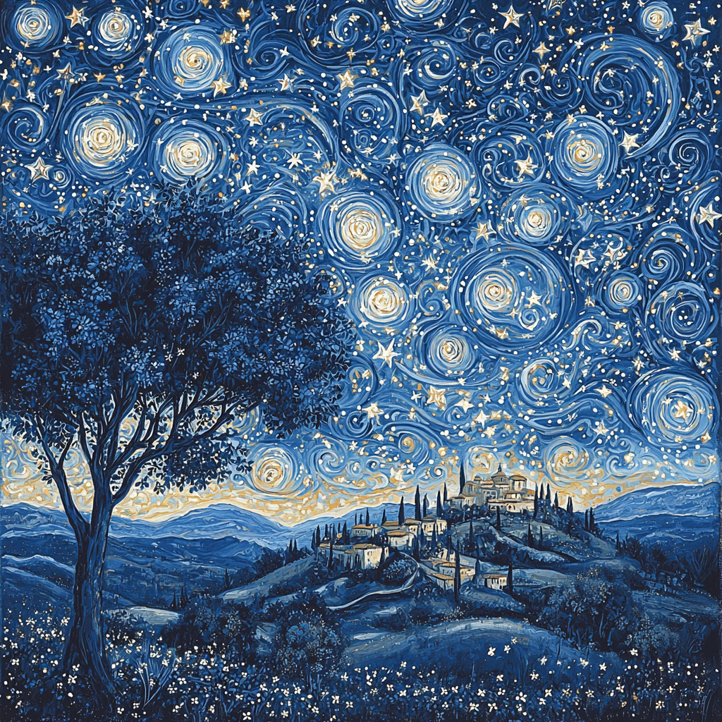 Michelangelo Inspired Symphony Of Stars Number Painting