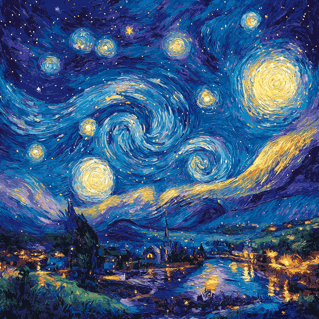 Vincent Van Gogh Inspired Celestial Explorations DIY Paint By Numbers