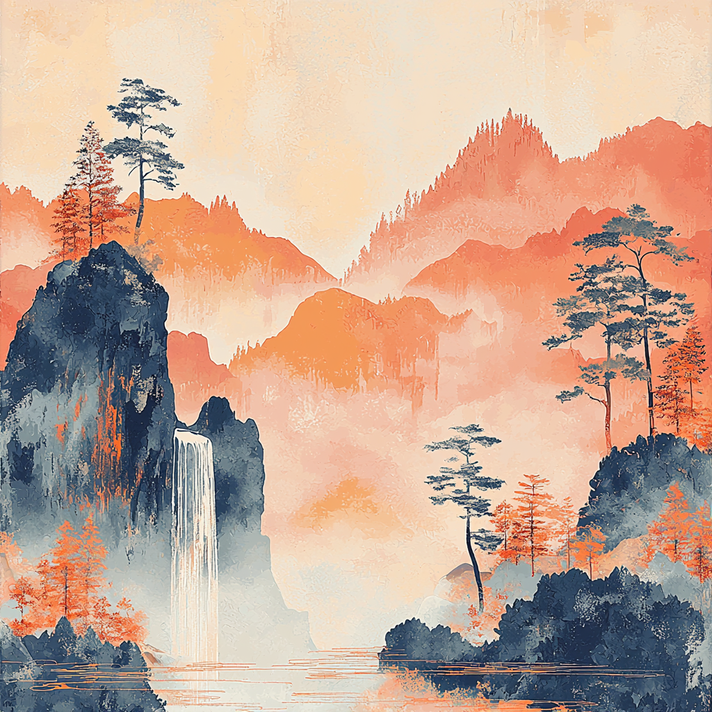 Zhao Mengfu Inspired The Dance Of Elements Number Painting