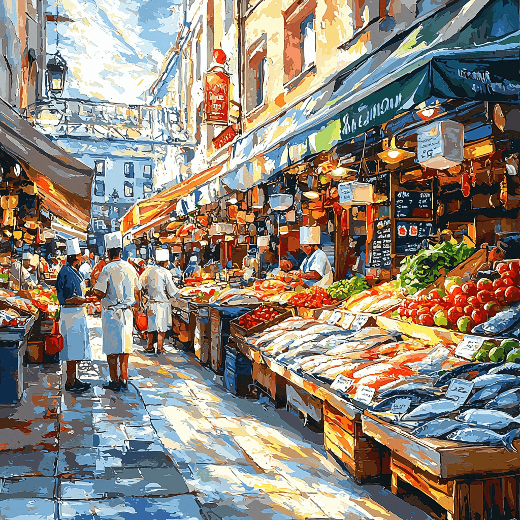 Sydney Fish Market Paint By Color