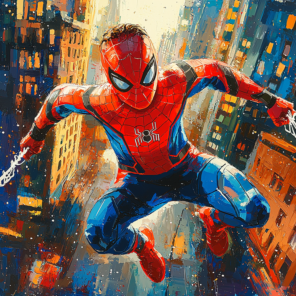 Tom Holland: The Youthful Bravery Of Spider-Man Painting Number Kit