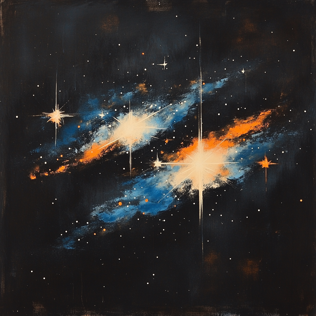 Edgar Degas Inspired Harmonic Constellations paint by number