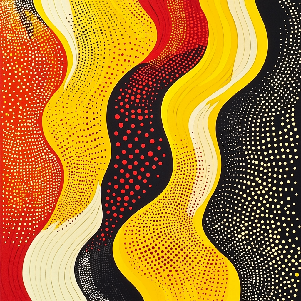 Yayoi Kusama Inspired Transcendental Connections DIY Paint By Numbers