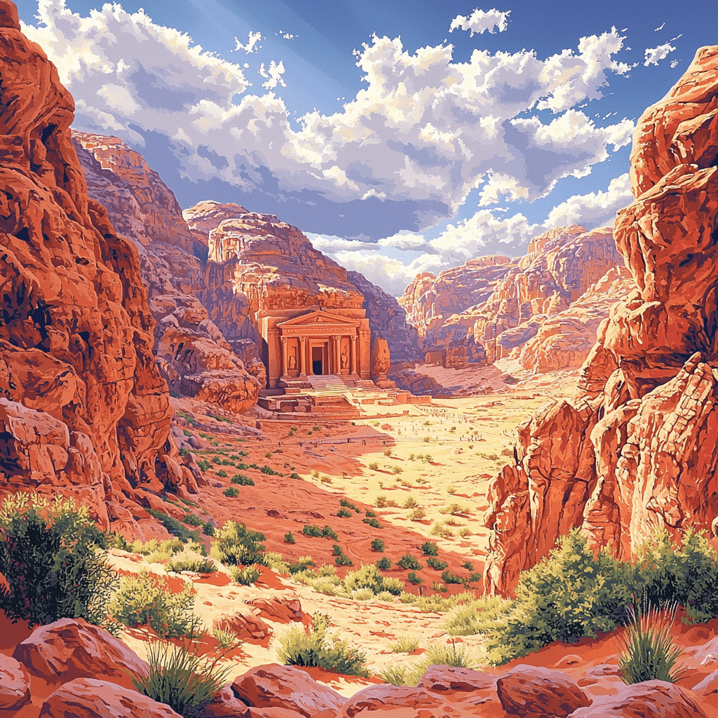 Petra Desert Paint By Color