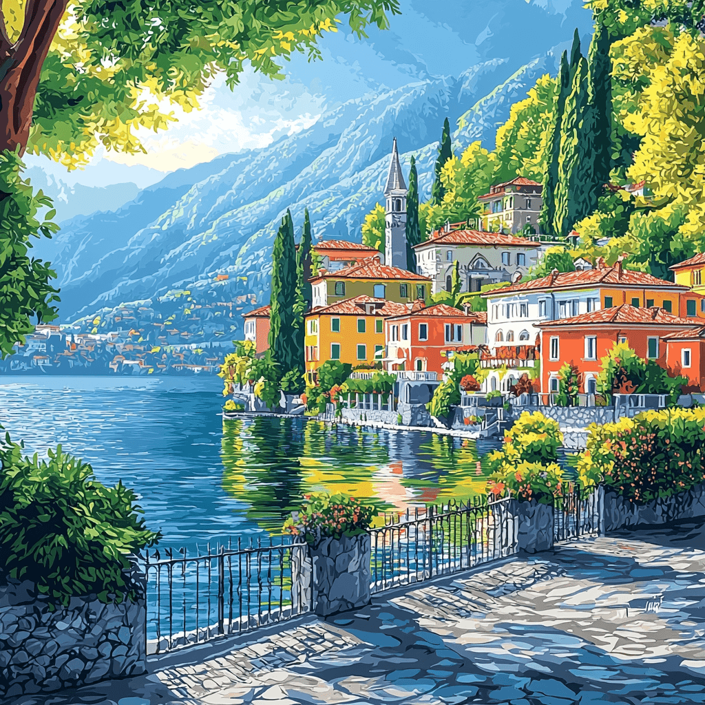 Lake Como Paint By Numbers