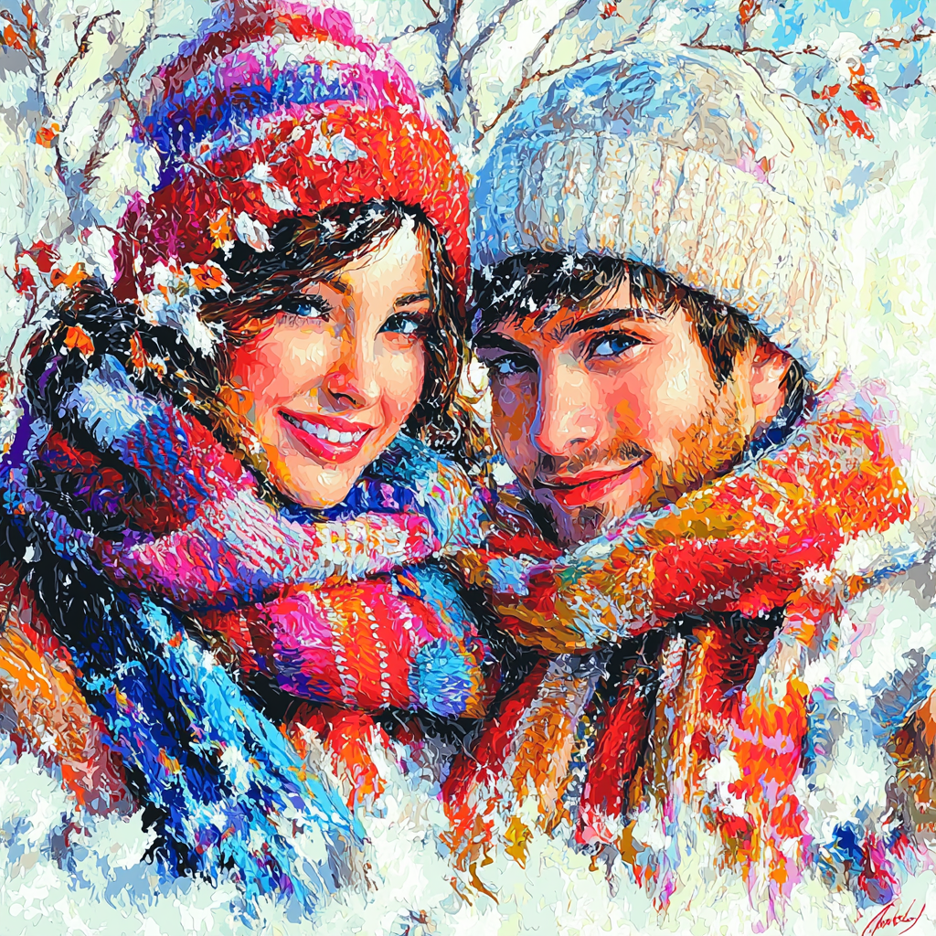 Joyful Winter Memories Numbered Painting Kits