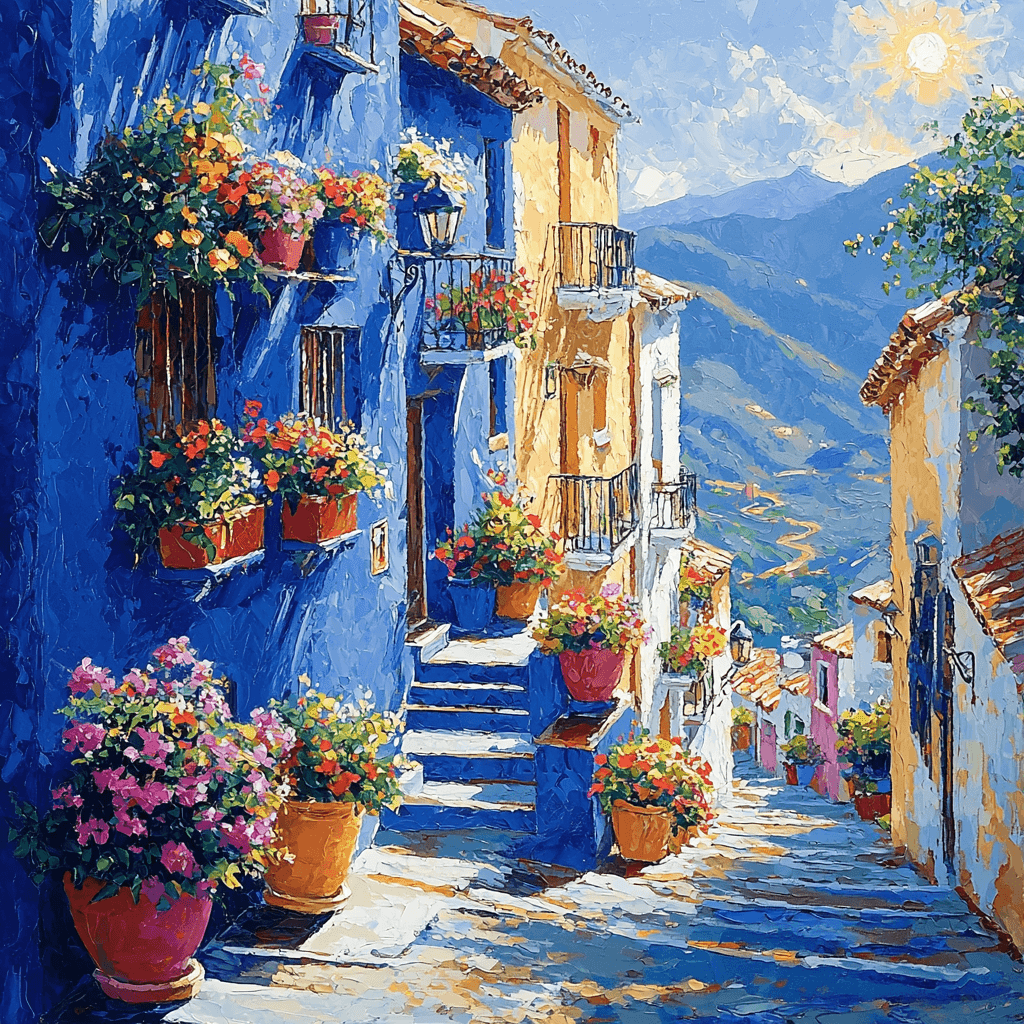 The Blue City Paint By Numbers