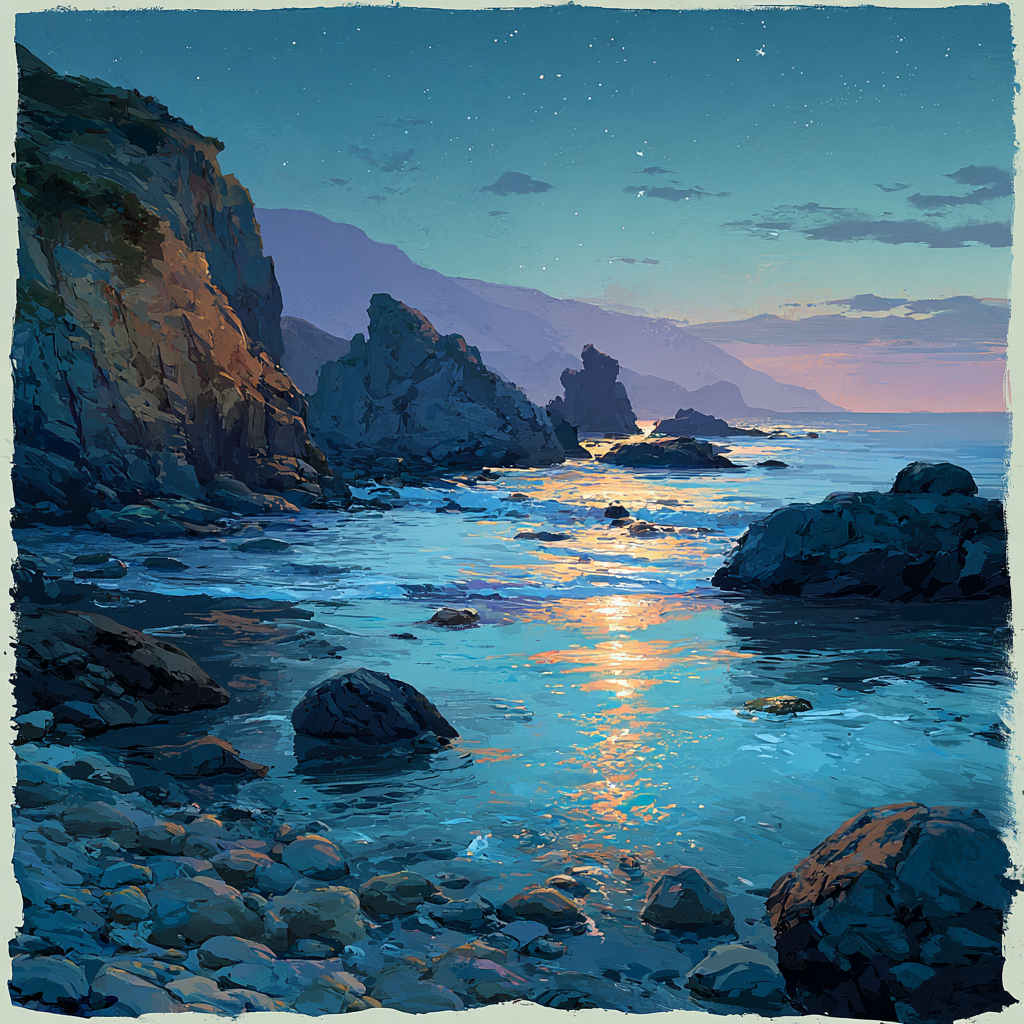 Leonardo Da Vinci Inspired Oceanic Comet Bloom paint by numbers