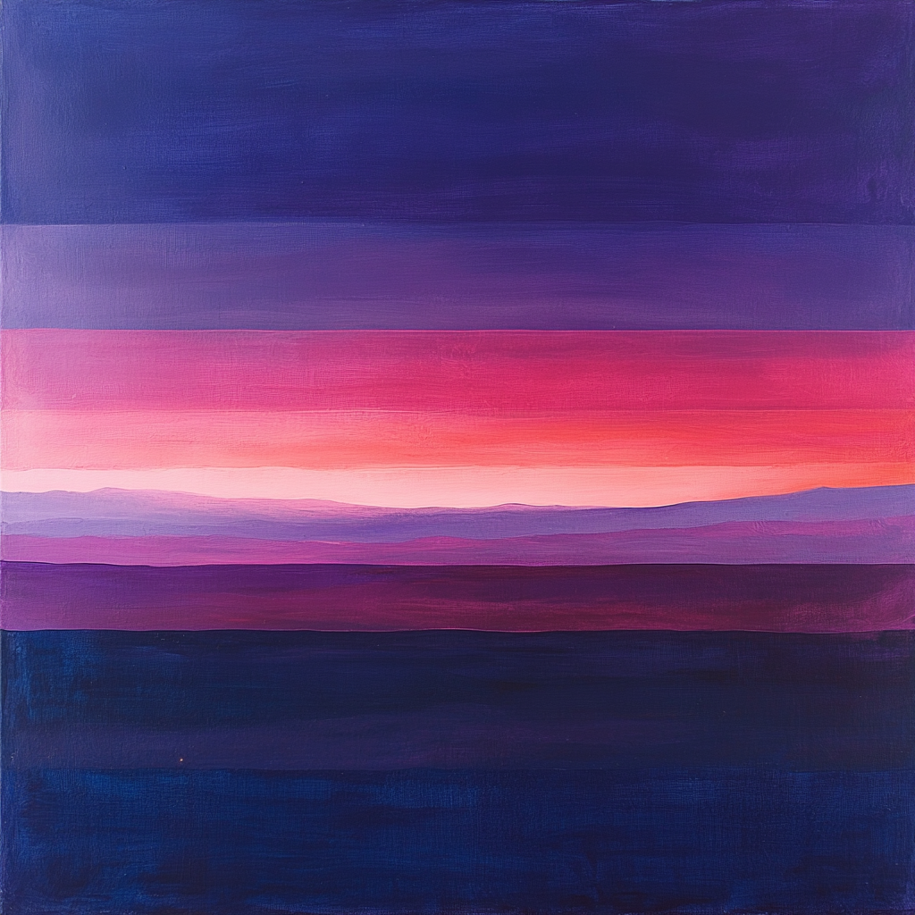 Mark Rothko Inspired Dusk Nebula Painting by numbers kit