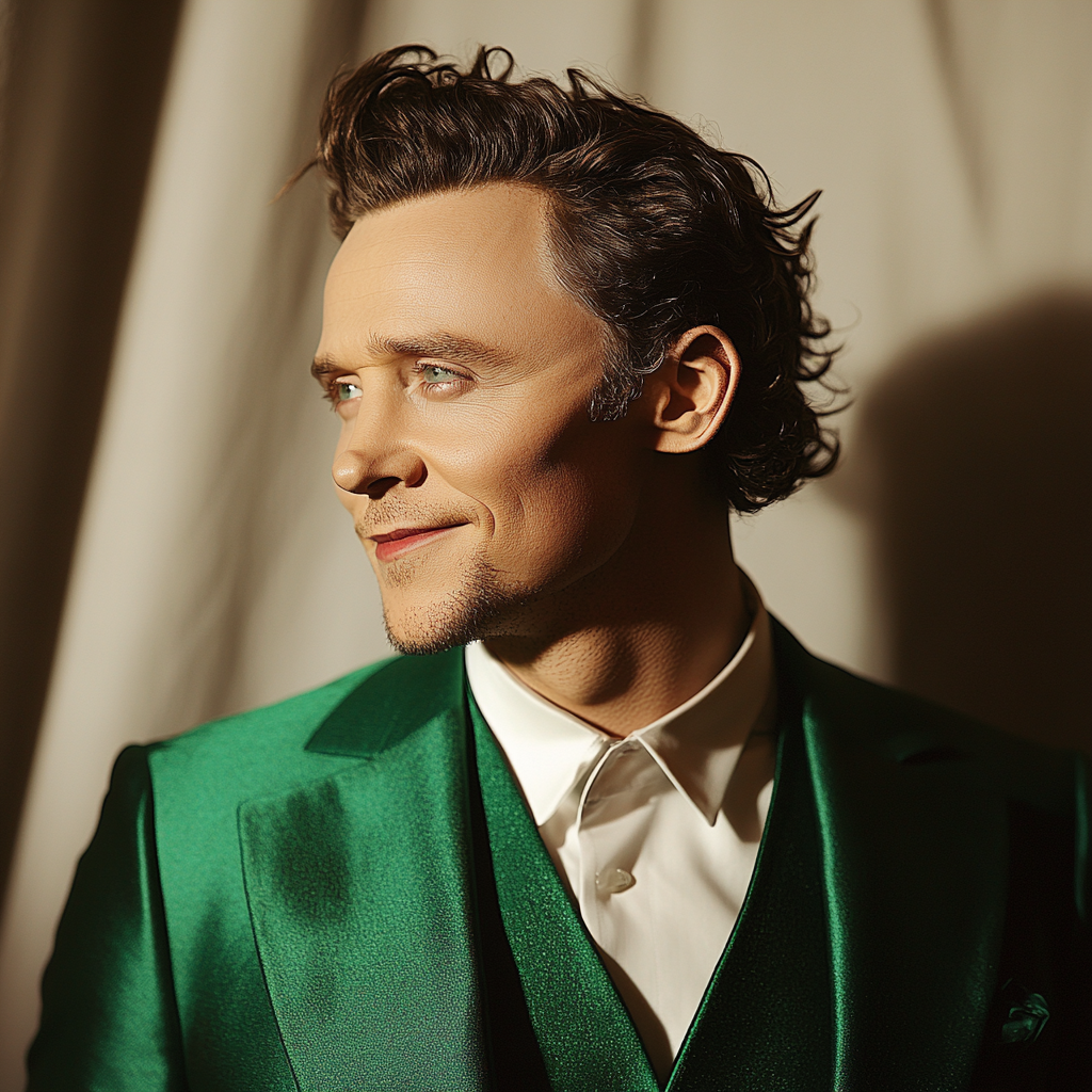 Tom Hiddleston: The Silver-Tongued Shadow Of Mischief paint by color