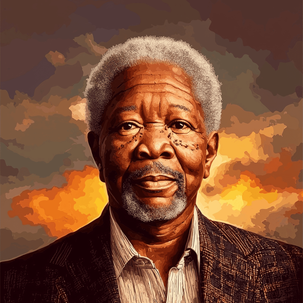 Morgan Freeman: Voice Of Timeless Wisdom Paint By Numbers Art
