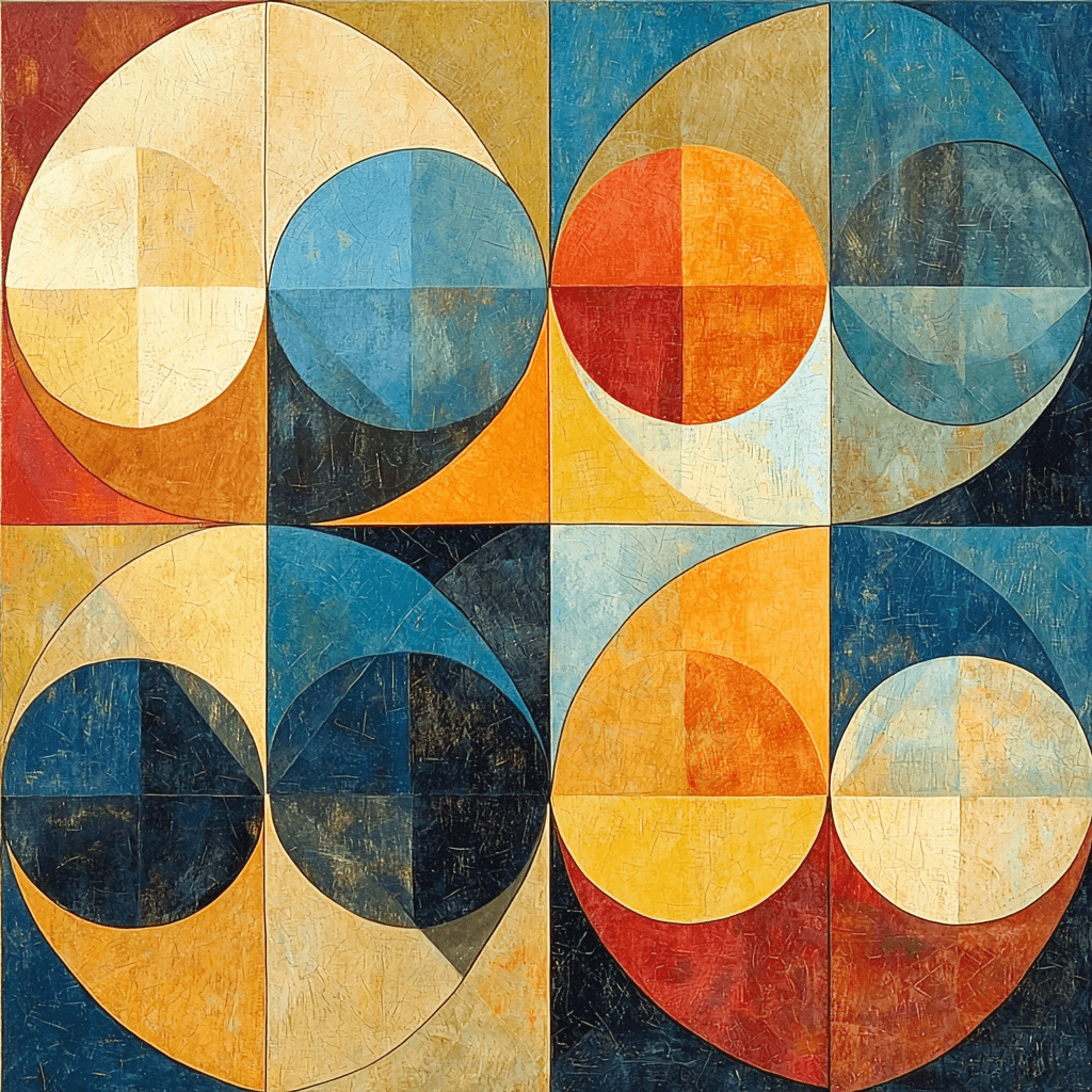 Paul Klee Inspired Geometric Serenade Paint By Numbers Art