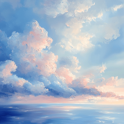 J.M.W. Turner Inspired Ethereal Cloudscape DIY Paint By Numbers