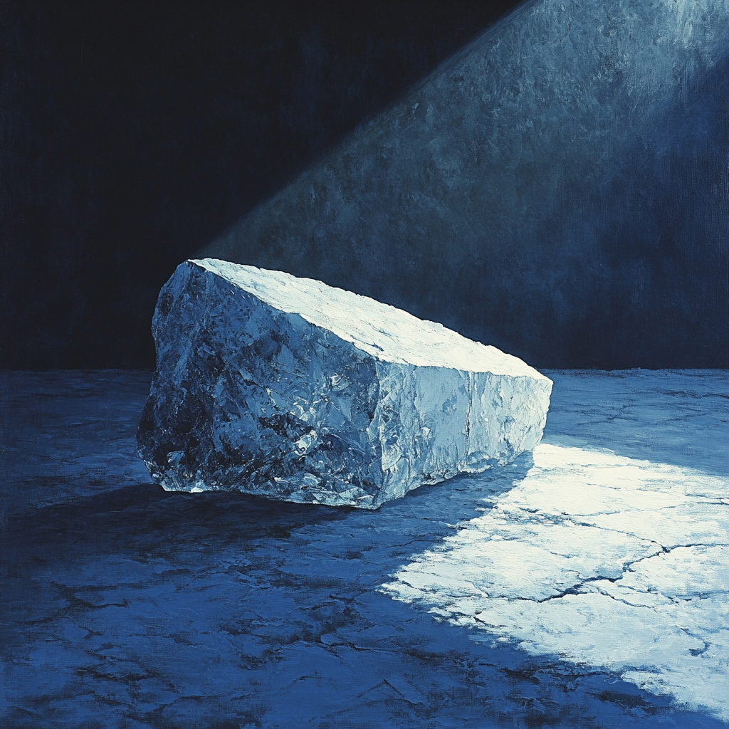 Caravaggio Inspired Midnight Glacier DIY paint by numbers