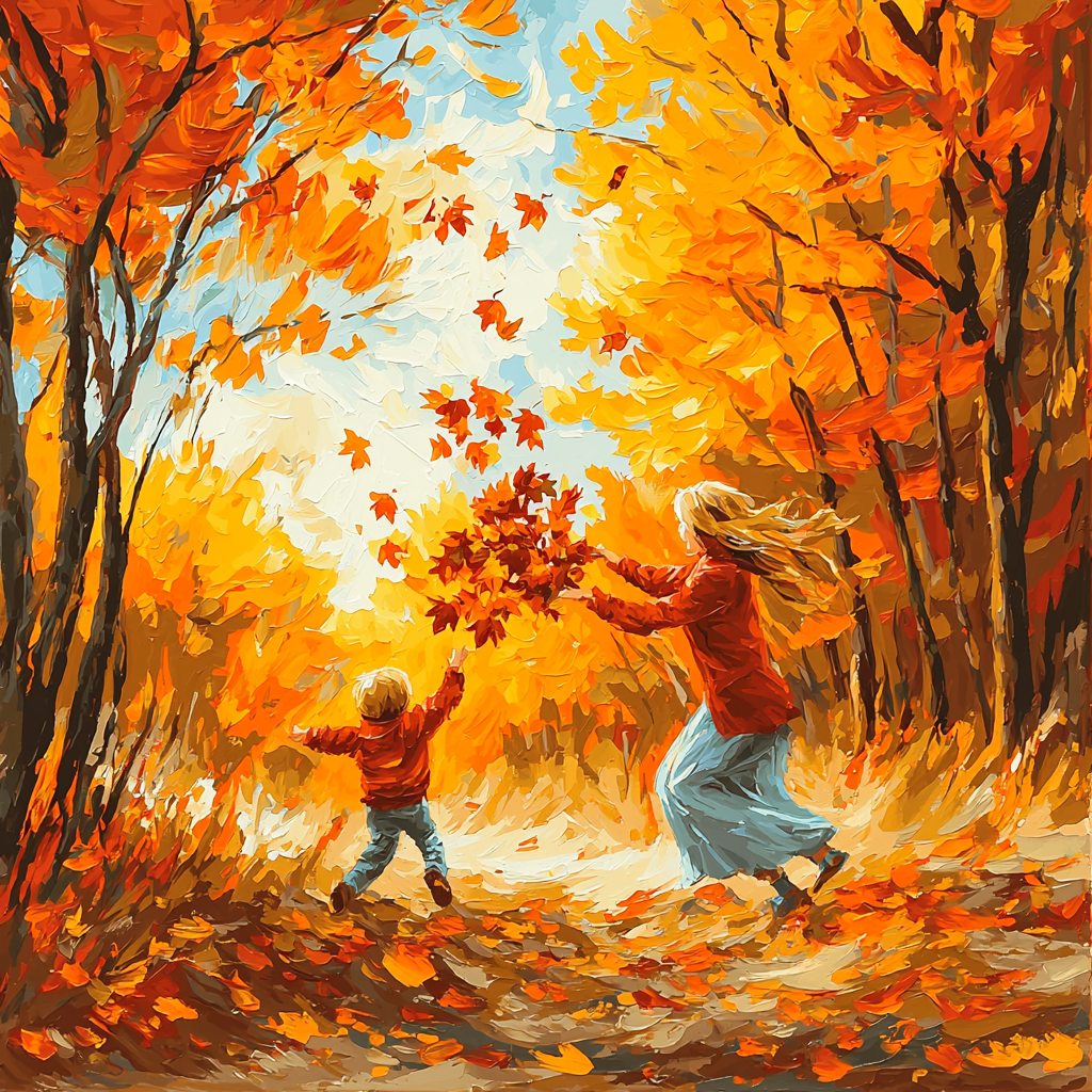 Beneath The Autumn Canopy DIY Paint By Numbers