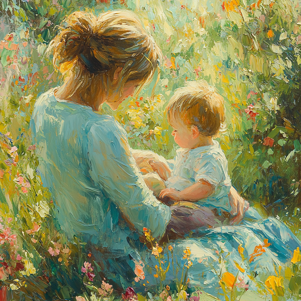 Beneath The Mother's Love DIY Paint By Numbers
