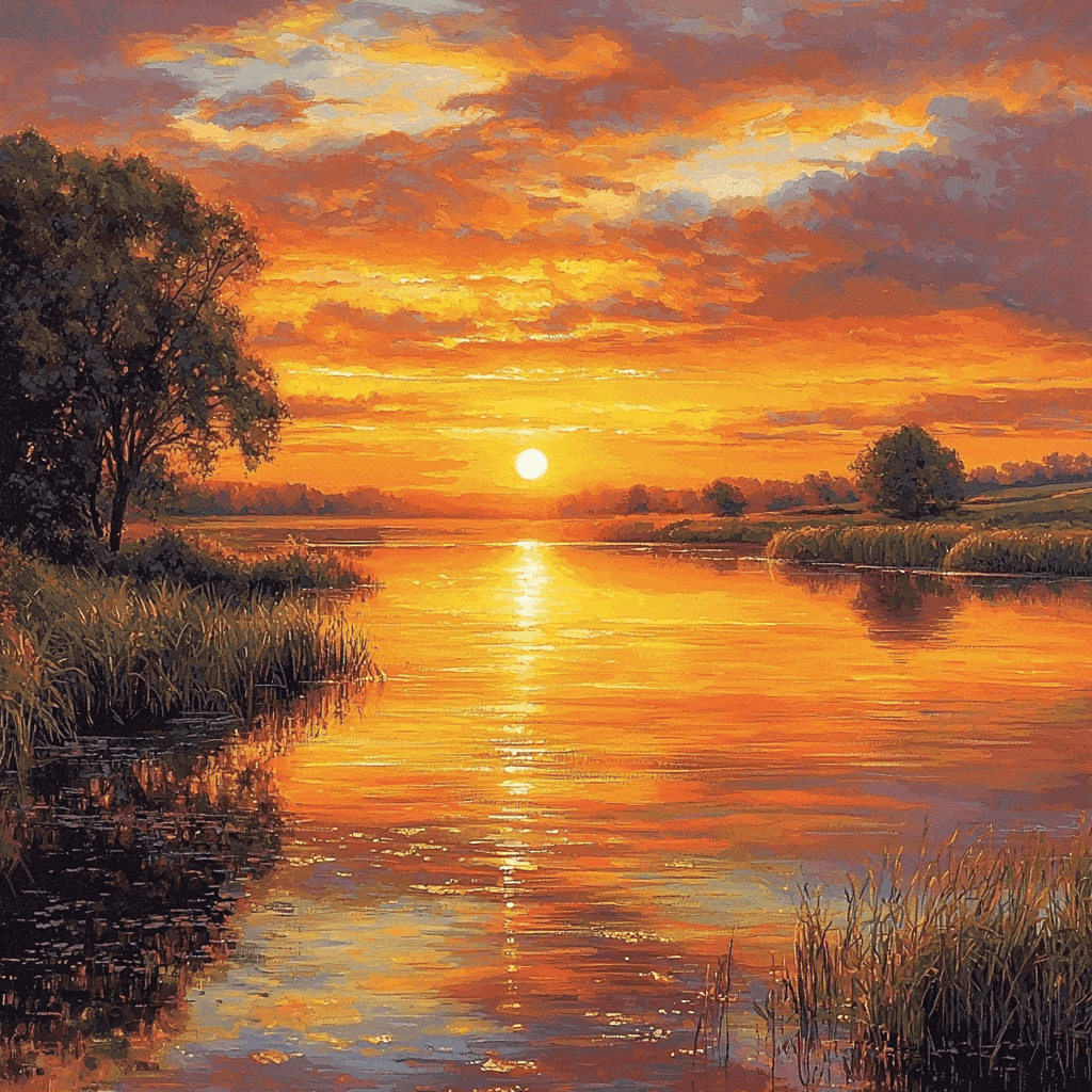 J.M.W. Turner Inspired Enchanted Reflections Painting Number Kit