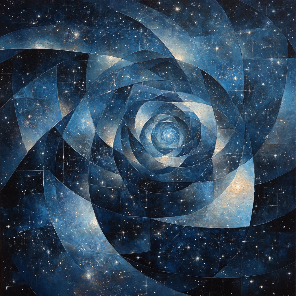 M.C. Escher Inspired Illusionary Cosmos painting number kit