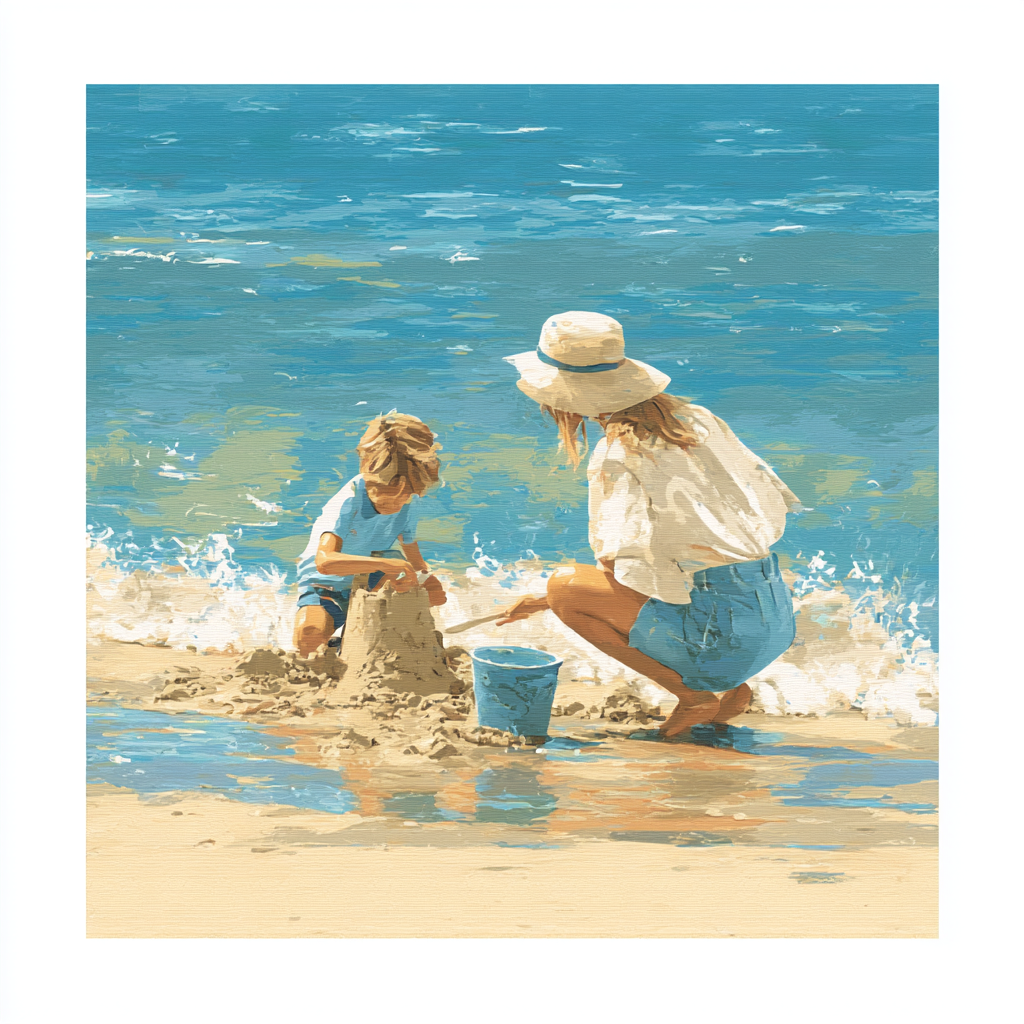 Beachside Fun Number Painting