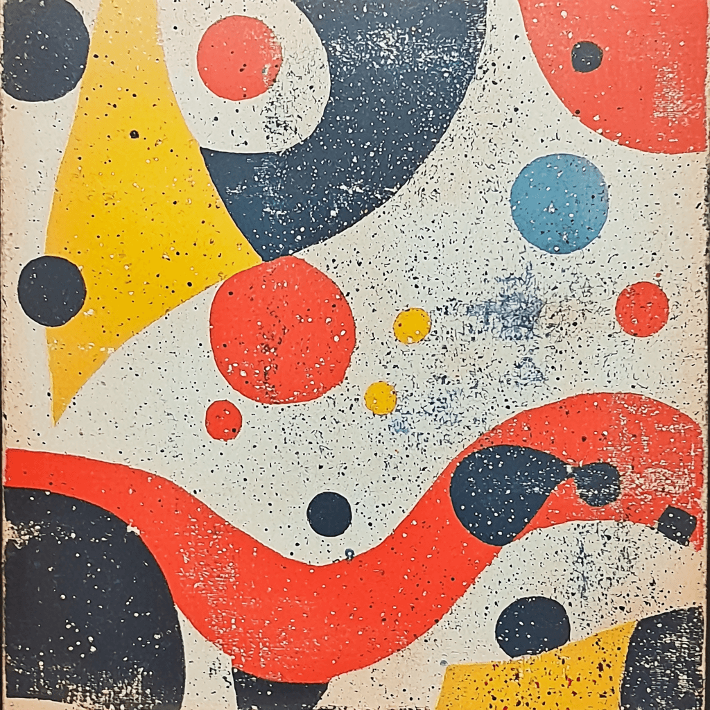 Joan Miró Inspired Surreal Playgrounds Numbered Painting Kits