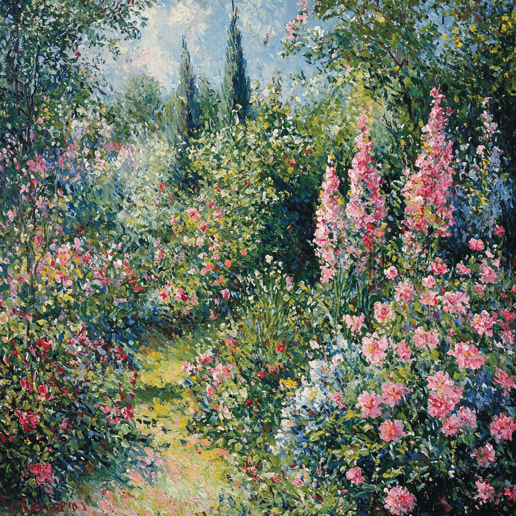 Pierre-Auguste Renoir Inspired Hidden Garden Secrets Painting Number Kit
