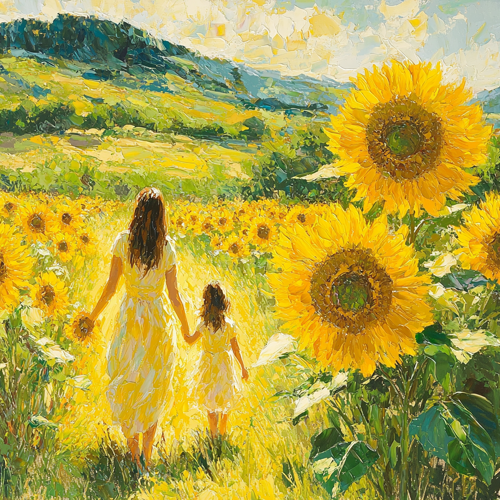 Sunflower Fields Of Love Paint By Number