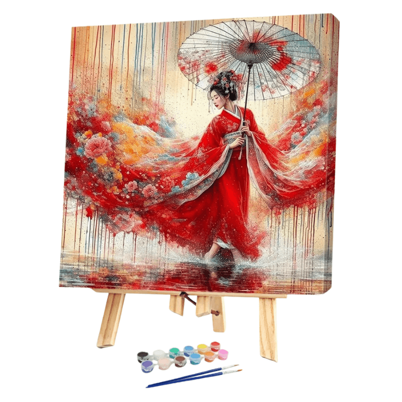 Ancient Dress Women Design Paint By Numbers Kit