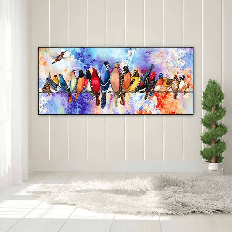 Bird Sitting Design Paint By Numbers Kit