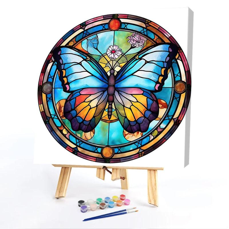 Butterfly Glass Paint By Numbers Acrylic Painting Kit – Artistry Rack