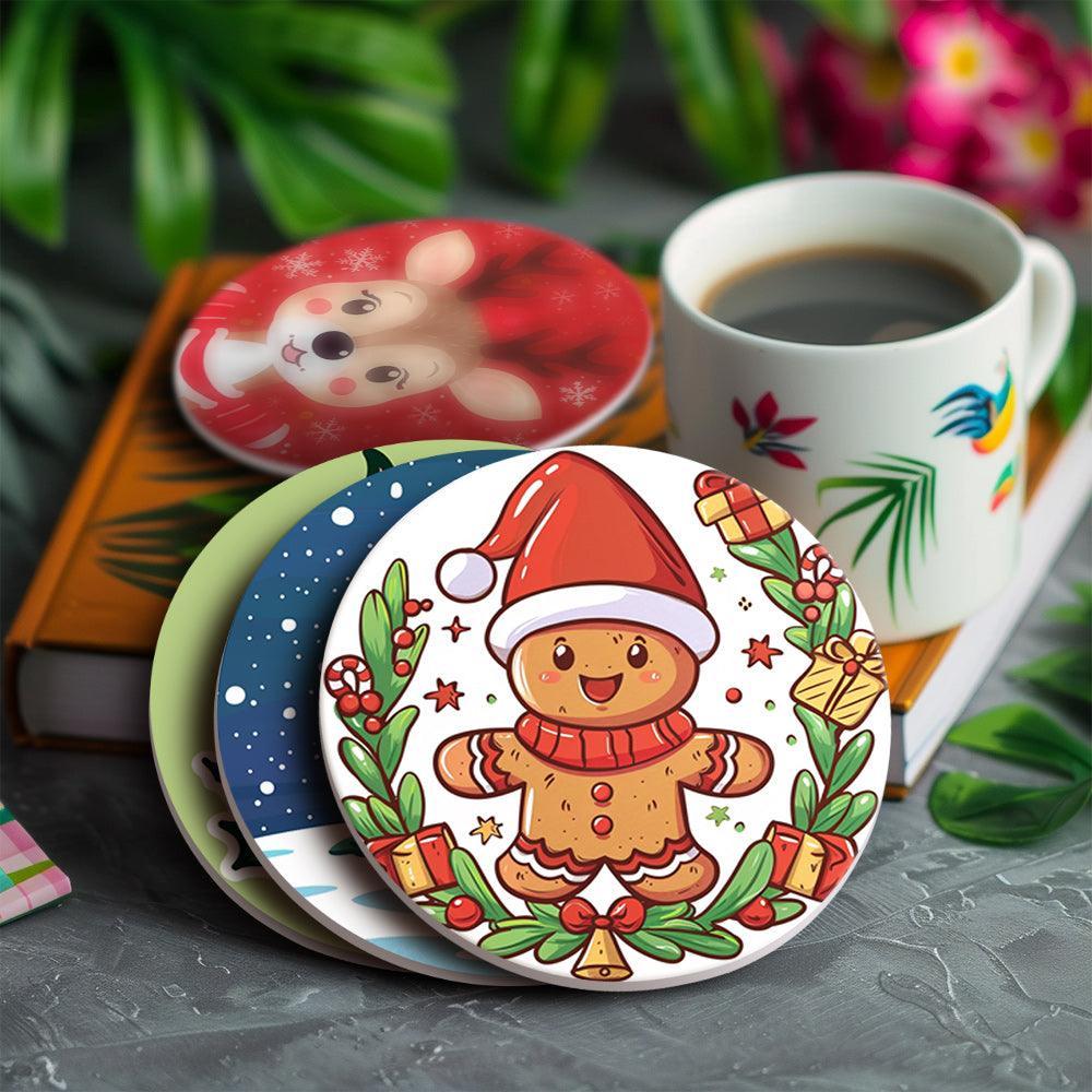 Christmas Vibe Paint By Numbers Coaster Painting By Numbers Set
