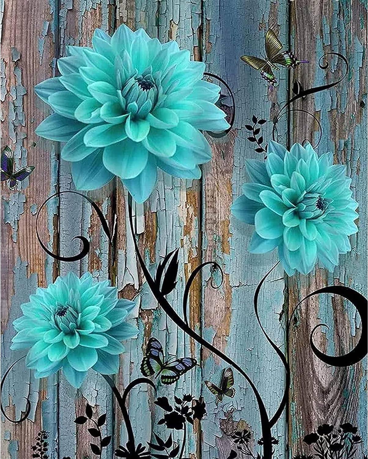 Flower Painting By Numbers Kit