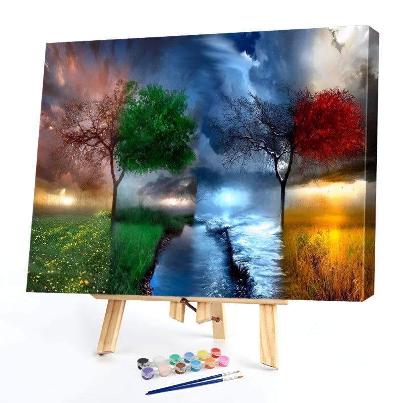 Four Seasons Paint By Numbers Acrylic Painting Kit – Artistry Rack