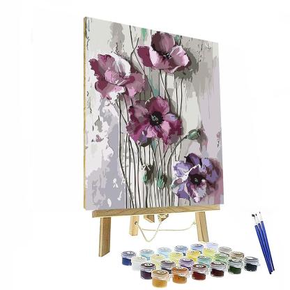 2 Pieces Elegant Flowers Paint By Numbers Kit - Artistry Rack