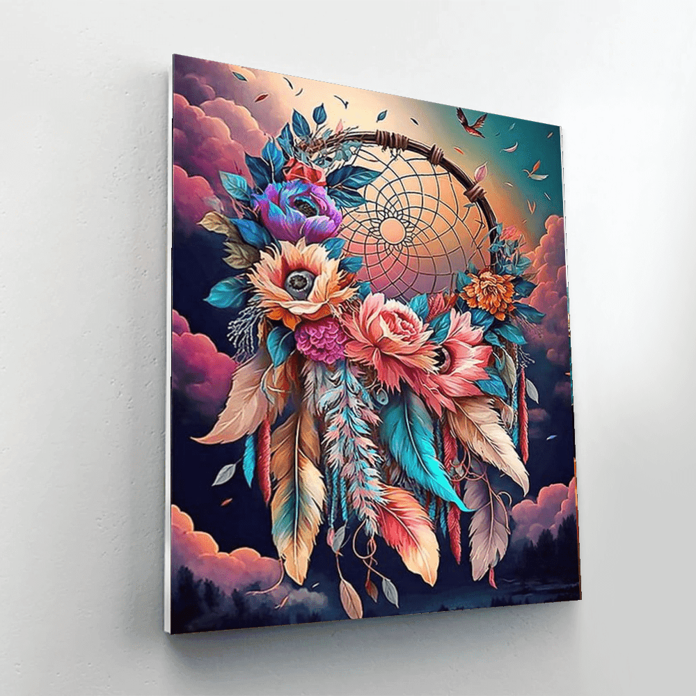 Floral Dreamscape Paint By Diamond Canvas KitFloral Dreamscape Paint By Diamond Canvas Kit - Image 6