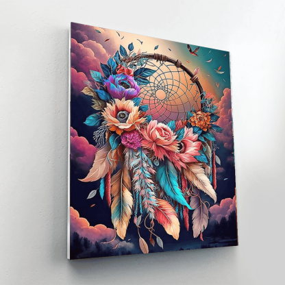 Floral Dreamscape Paint By Diamond Canvas Kit