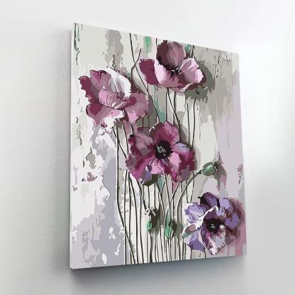2 Pieces Elegant Flowers Paint By Numbers Kit - Artistry Rack