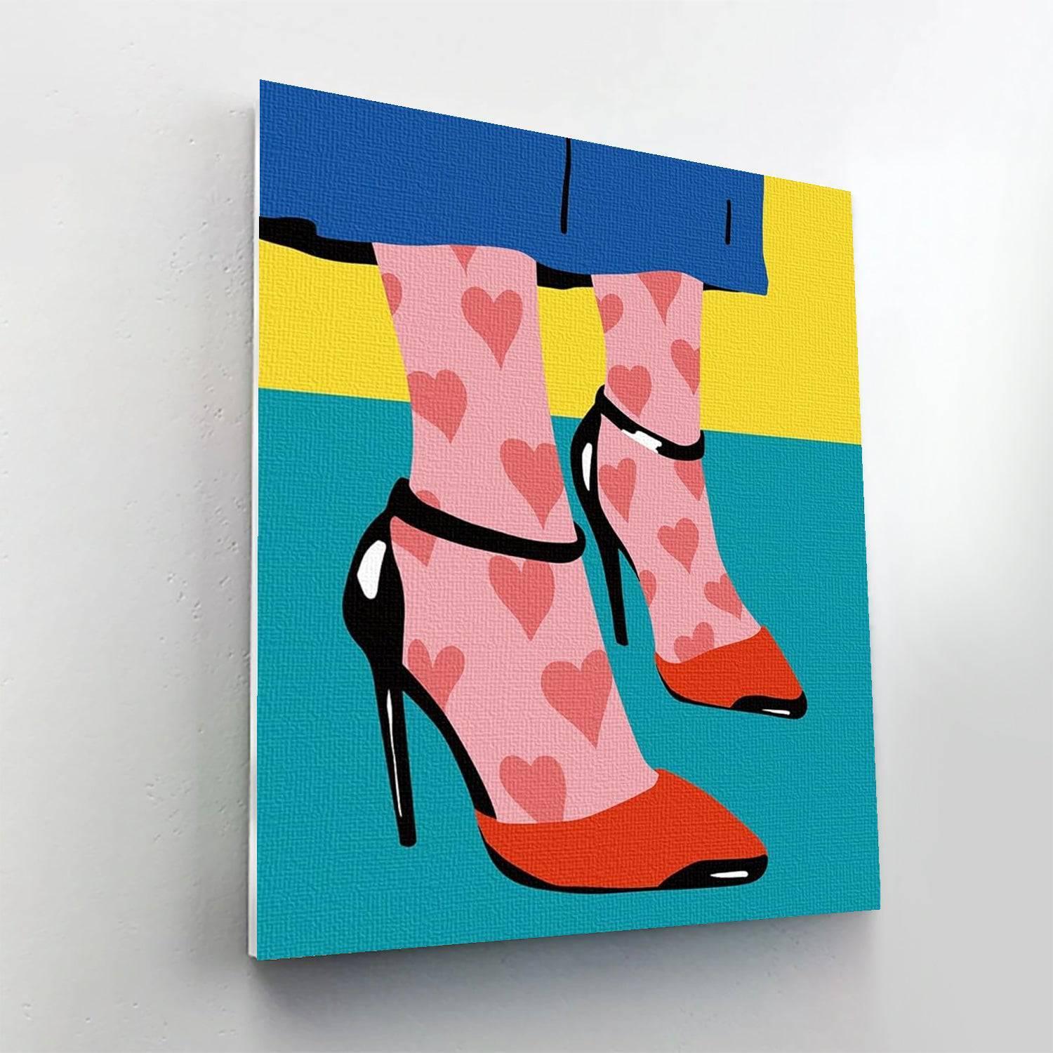 2 Piece Footwear Paint By Numbers Kit - Artistry Rack