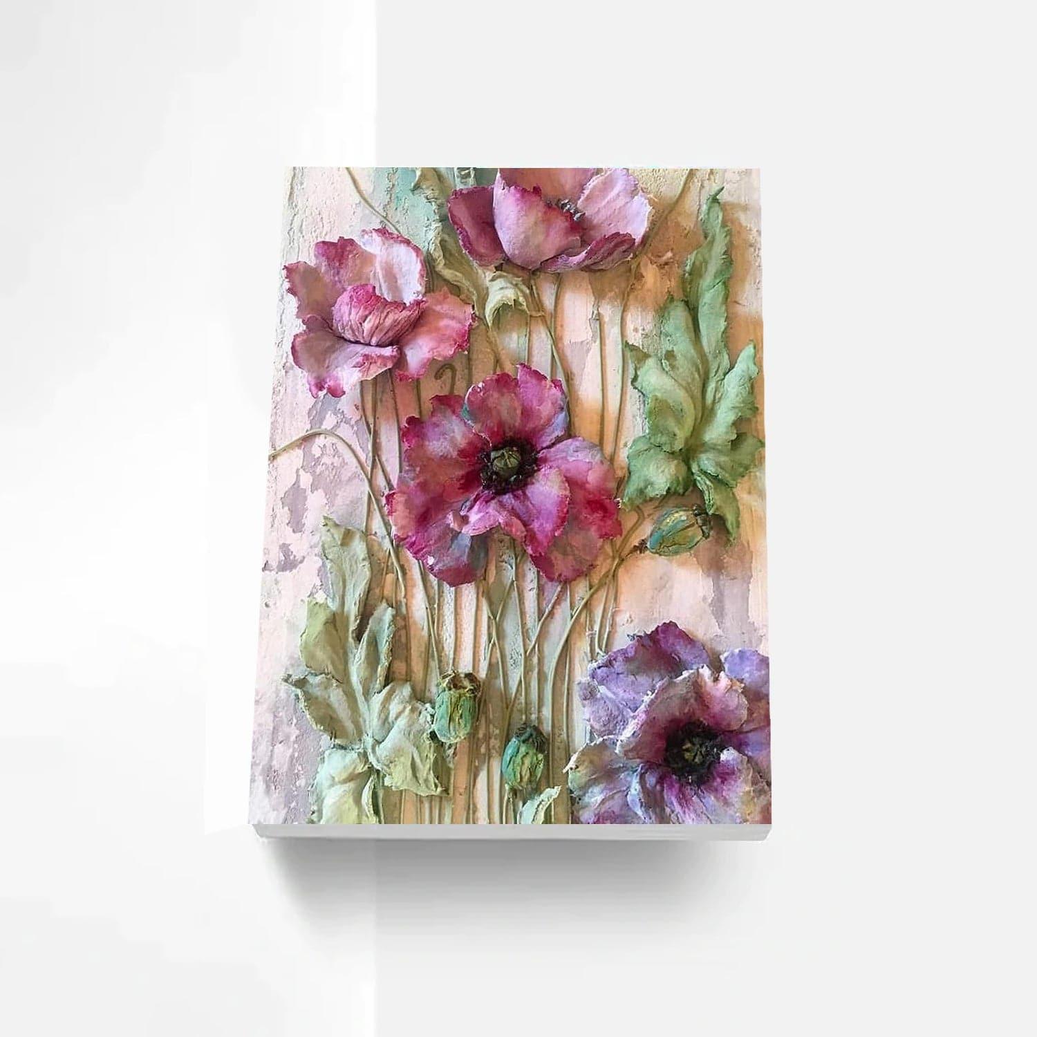 Floral Symphony Paint By Number Dual Canvas Kit