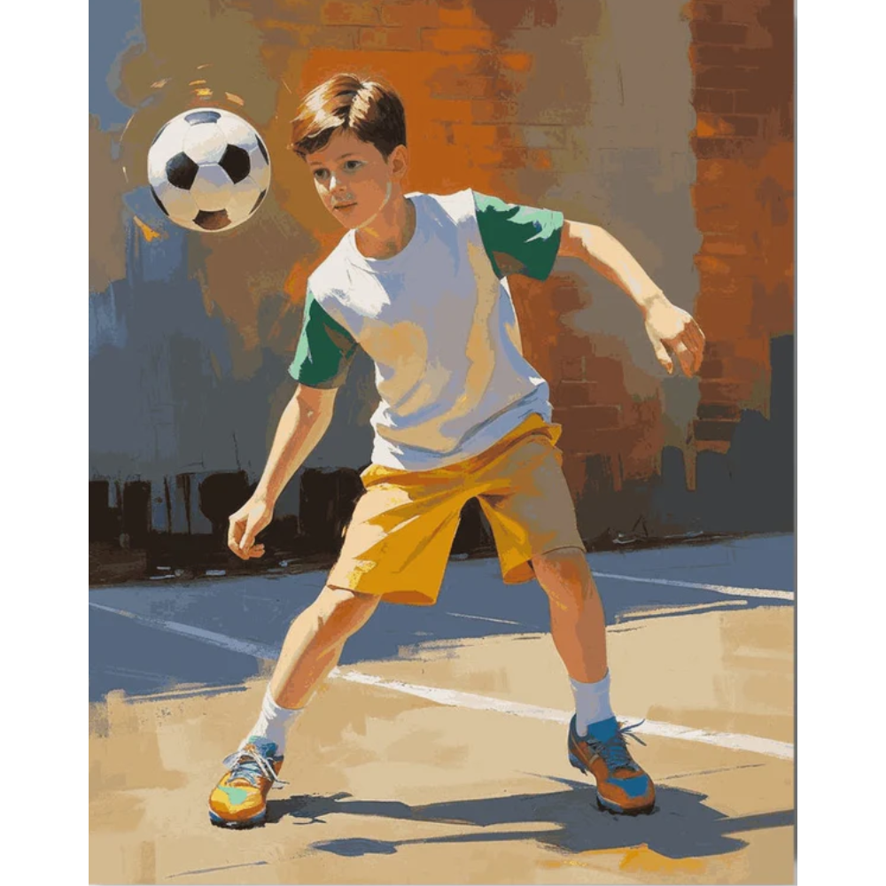 FIFA 2026 Young Soccer Player Paint By Number Canvas Art Kit