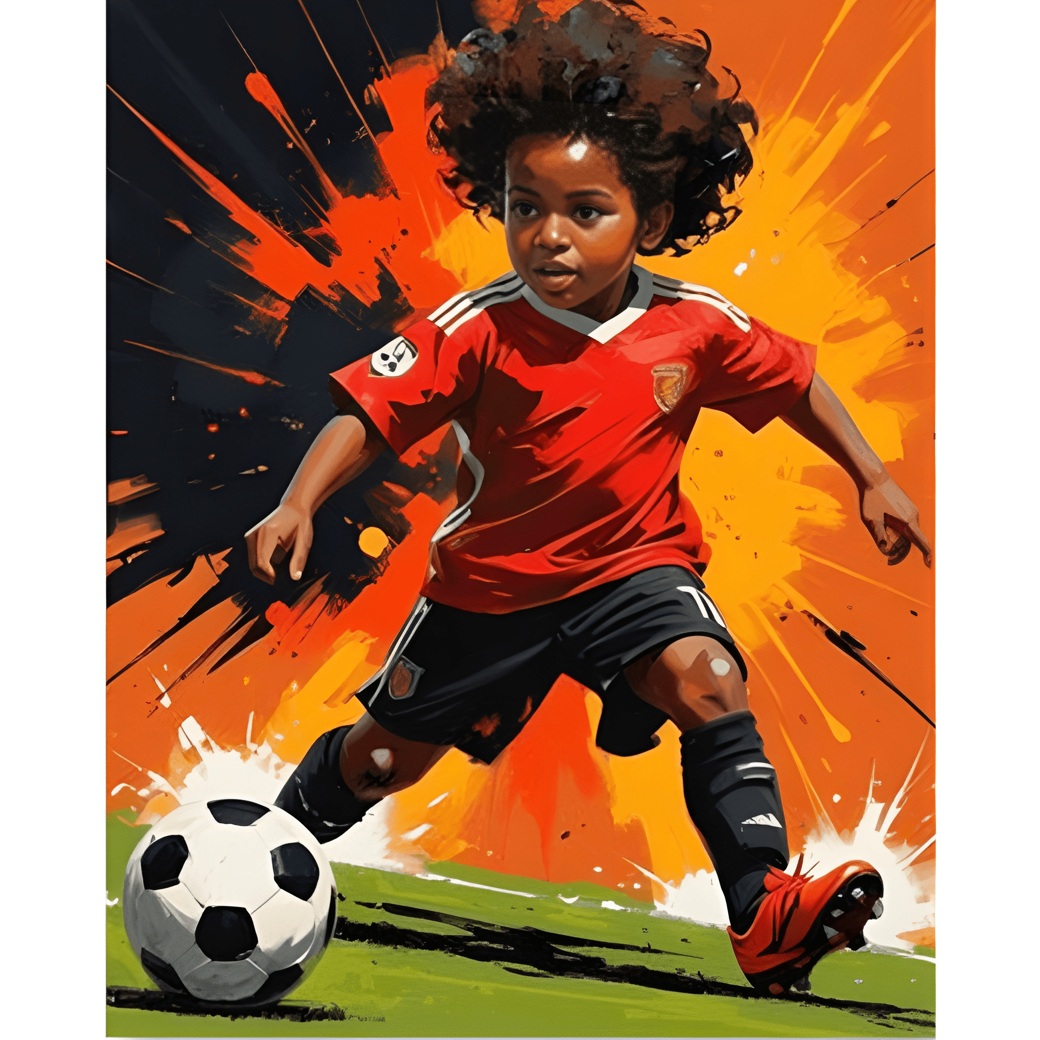 FIFA 2026 Dynamic Soccer Player Canvas Paint By Number Artwork Kit