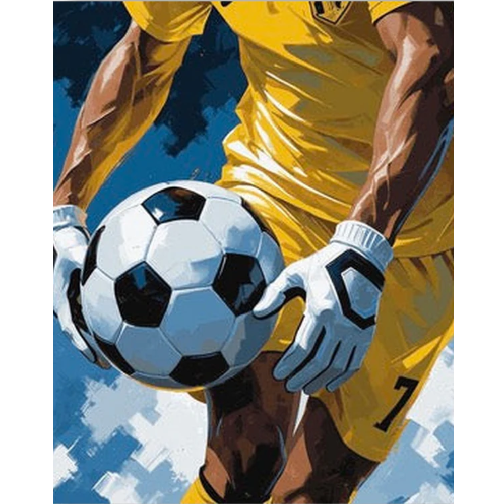 FIFA 2026 Soccer Goalkeeper Paint by Number Kit DIY Canvas Artwork