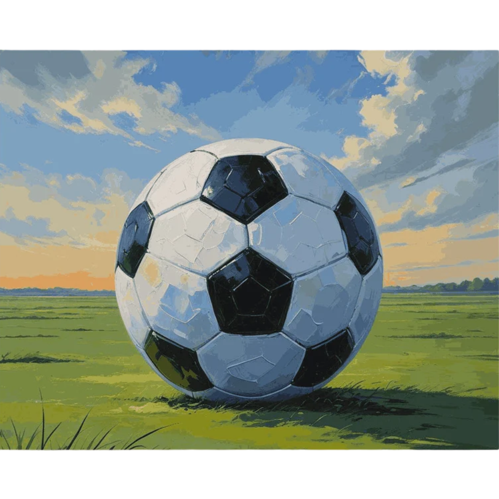 FIFA 2026 Football Field Paint By Number DIY Artwork Canvas Kit