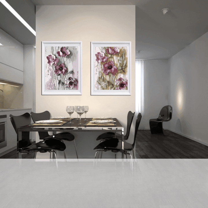 Floral Symphony Paint By Number Dual Canvas Kit