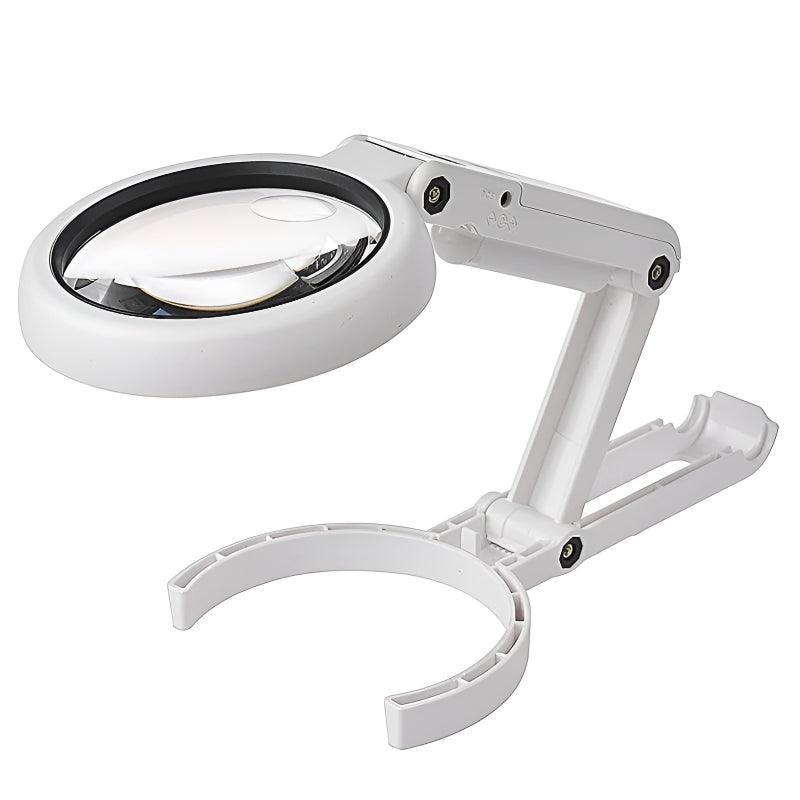 Portable LED Folding Magnifier With Light For Reading And Painting