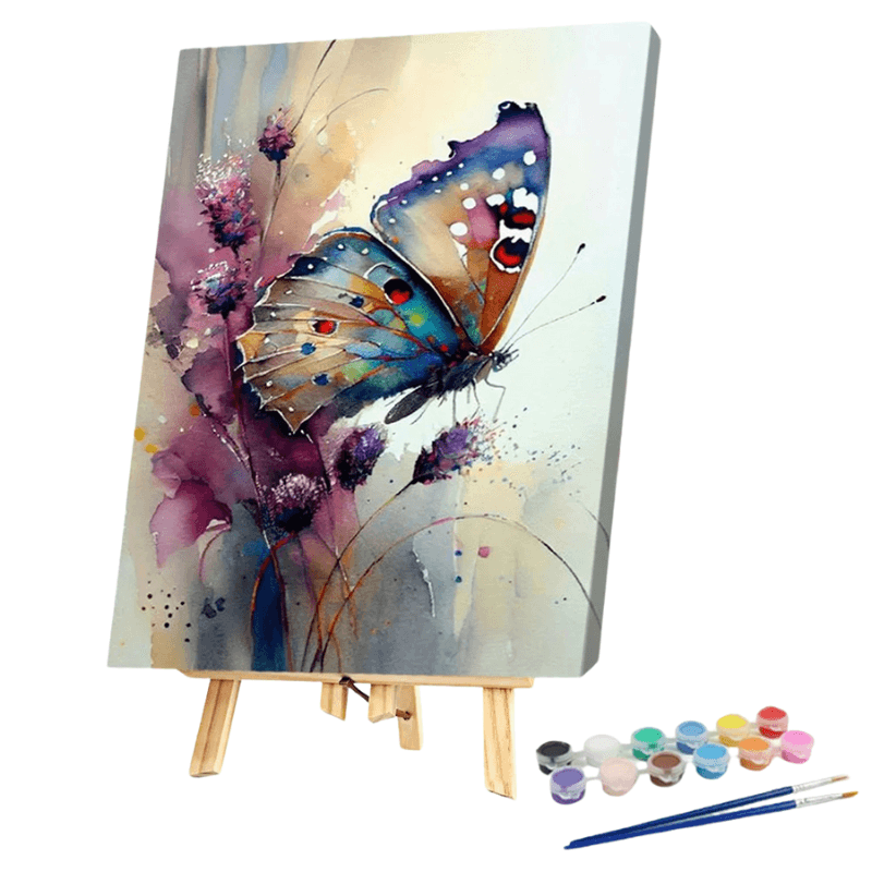 Retro Butterfly Designed Paint By Numbers Kit – Artistry Rack